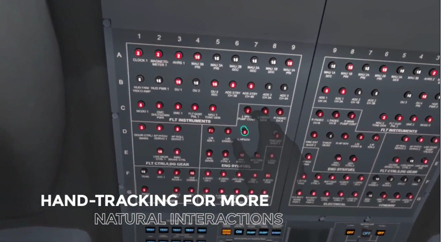 The Critical Role of Hand-Tracking in XR Aircraft Technician Training